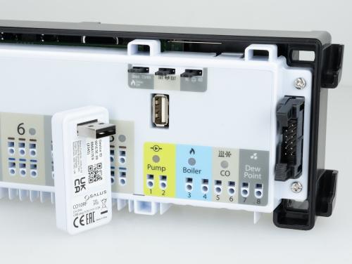 Bezprzewodowa listwa sterująca, 8 stref, z możliwością sterowania źródłem ciepła i pompą obiegową, 230 V AC