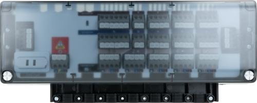 Przewodowa listwa sterująca, 5 stref, bez możliwości sterowania źródłem ciepła i pompą obiegową, 230 V AC