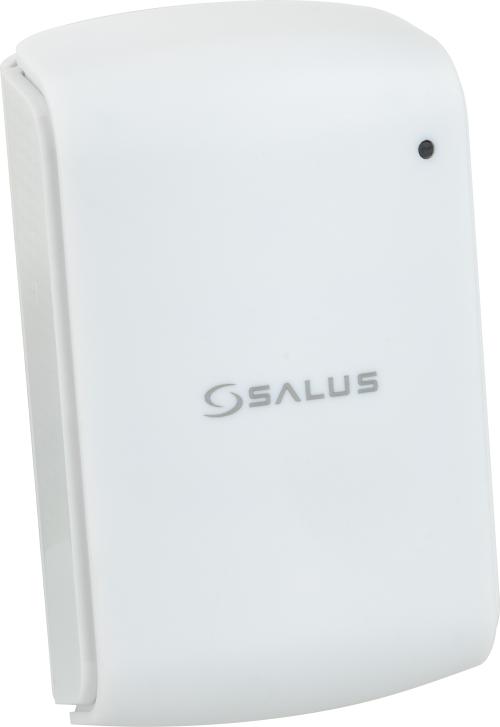 Bezprzewodowy, natynkowy regulator temperatury, bateryjny, biały