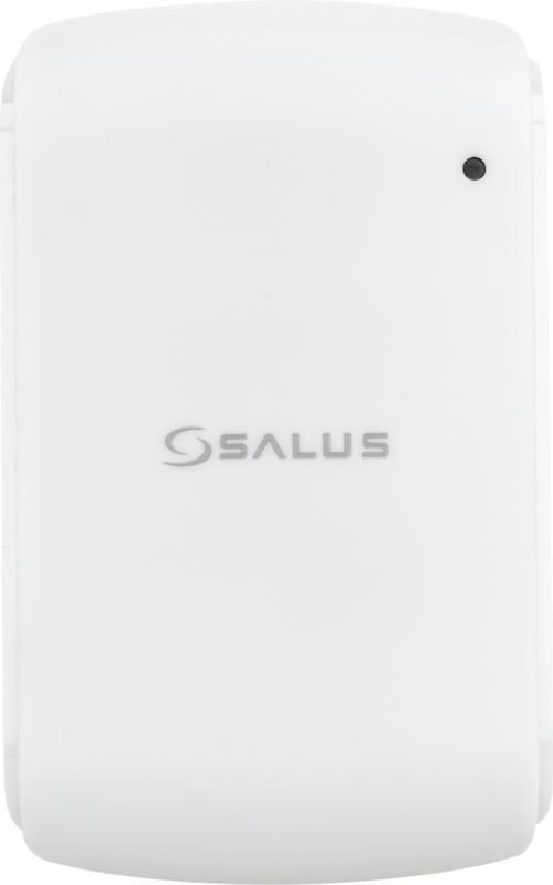 Bezprzewodowy, natynkowy regulator temperatury, bateryjny, biały