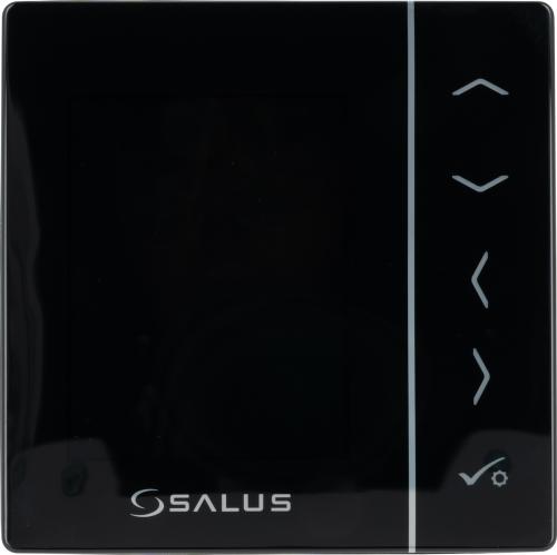 Przewodowy, podtynkowy regulator dobowy, 230 V AC, czarny