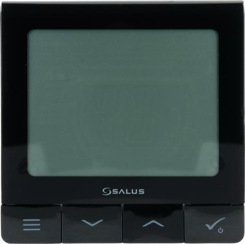 Przewodowy/bezprzewodowy, podtynkowy regulator tygodniowy Quantum, 230 V AC, czarny