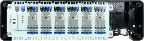 Przewodowa listwa sterująca, 6 stref, 230 V AC