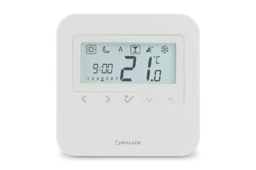 Przewodowy, natynkowy, regulator tygodniowy, 24 V AC, biały