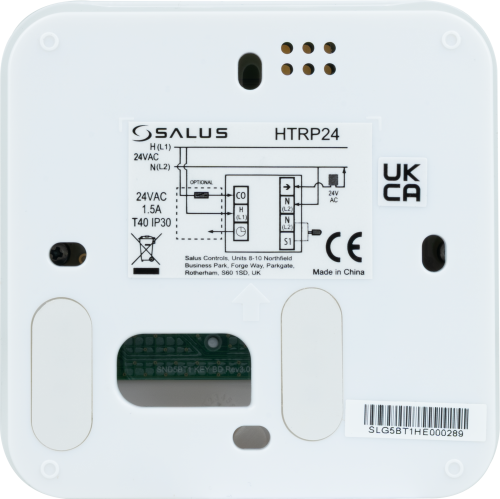 Przewodowy, natynkowy, regulator tygodniowy, 24 V AC, biały