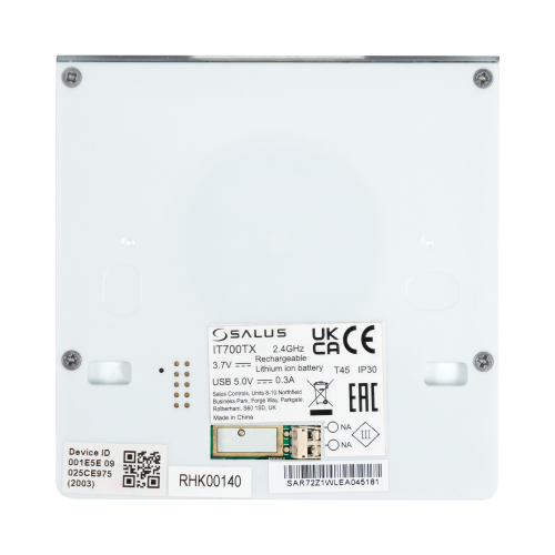 Internetowy, bezprzewodowy, natynkowy regulator tygodniowy z wbudowanym akumulatorem