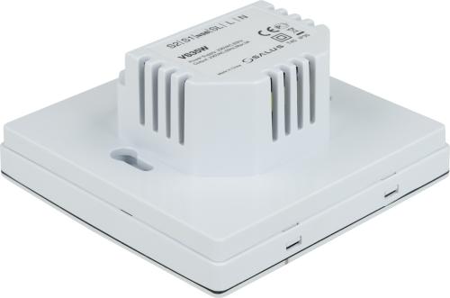 Przewodowy, podtynkowy regulator dobowy, 230 V AC, biały