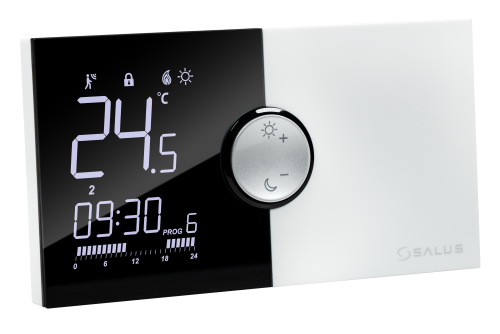 Przewodowy, natynkowy regulator tygodniowy, bateryjny