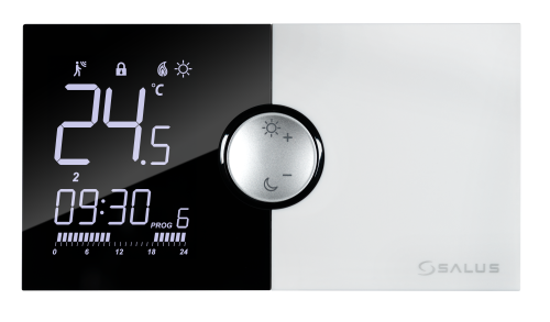 Przewodowy, natynkowy regulator tygodniowy, bateryjny