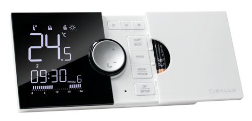 Przewodowy, natynkowy regulator tygodniowy, bateryjny