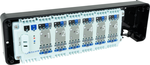 Przewodowa listwa sterująca, 6 stref, 24 V AC