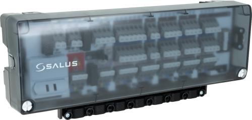 Przewodowa listwa sterująca, 5 stref, z możliwością sterowania źródłem ciepła i pompą obiegową, 230 V AC