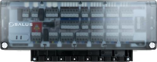 Przewodowa listwa sterująca, 5 stref, z możliwością sterowania źródłem ciepła i pompą obiegową, 230 V AC