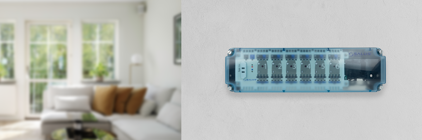 Przewodowa listwa sterująca, 6 stref, 230 V AC