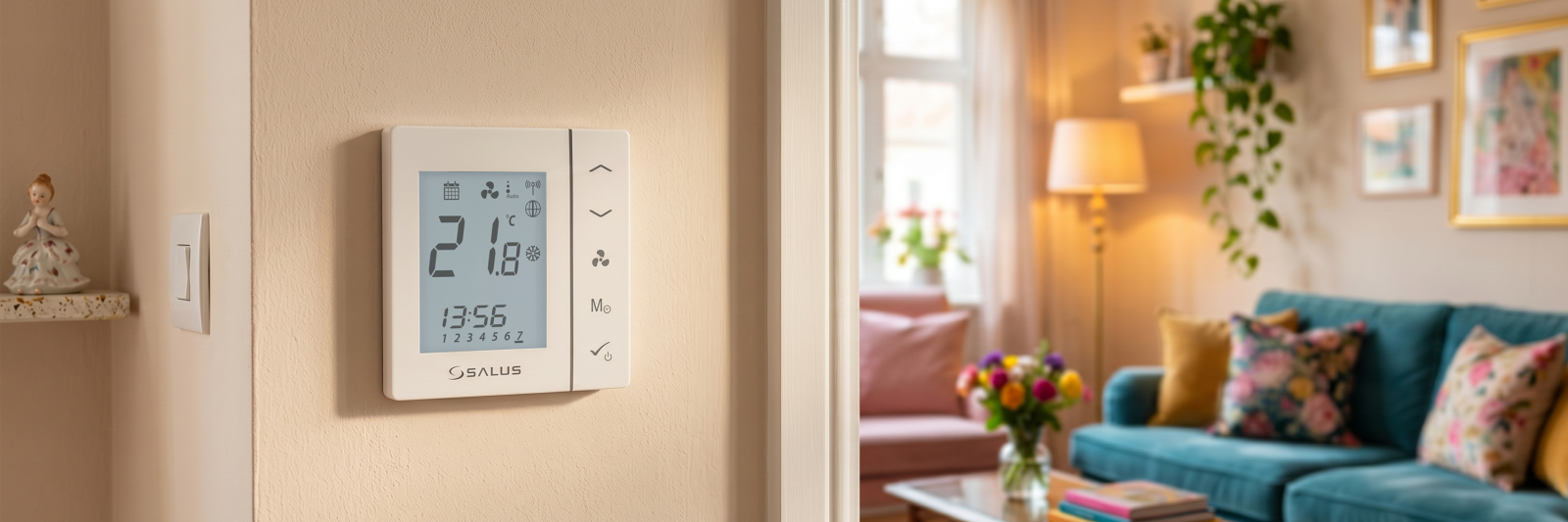 Podtynkowy regulator klimakonwektorów, 230 V AC