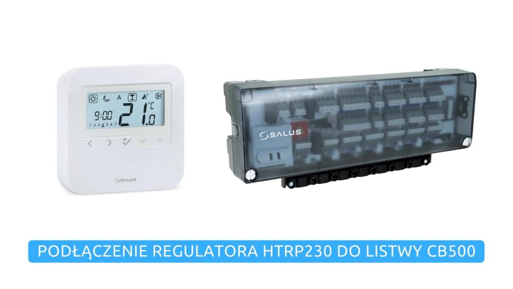 SALUS   Podłączenie regulatora HTRP230 do listwy CB500