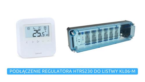 SALUS Podłączenie regulatora HTRS230 do listwy KL06-M