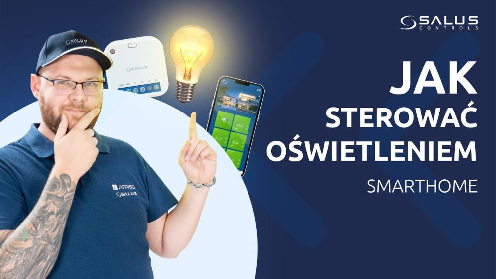 Sterowanie oświetleniem za pomocą sterownika RS600 i przekaźnika SR600 oraz z aplikacji