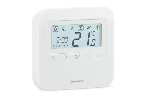 Przewodowy, natynkowy, regulator tygodniowy, 230 V AC, biały