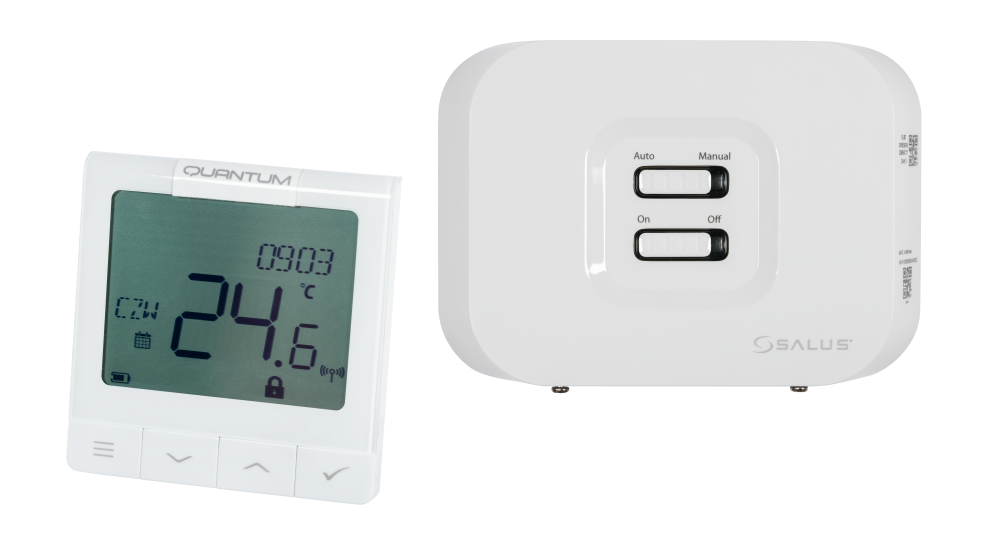 Internetowy, bezprzewodowy, natynkowy regulator tygodniowy z wbudowanym akumulatorem