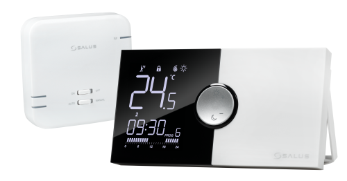 Bezprzewodowy, natynkowy regulator tygodniowy, bateryjny